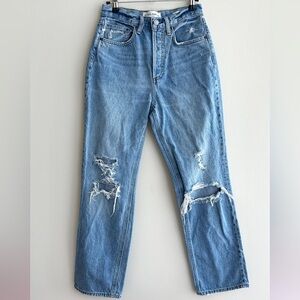 Denim Forum The Joni High Rise Loose 29L Jeans, Size 25, Medium Wash Denim